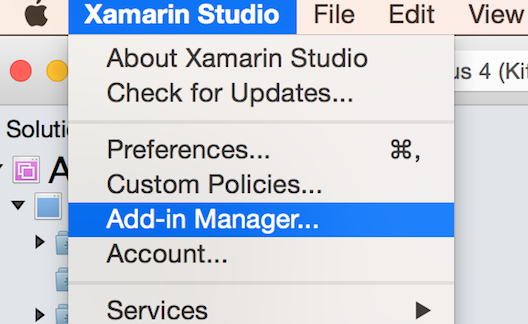 nuget xamarin studio