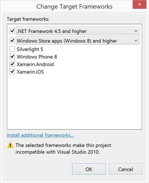 xamarin visual studio 2010