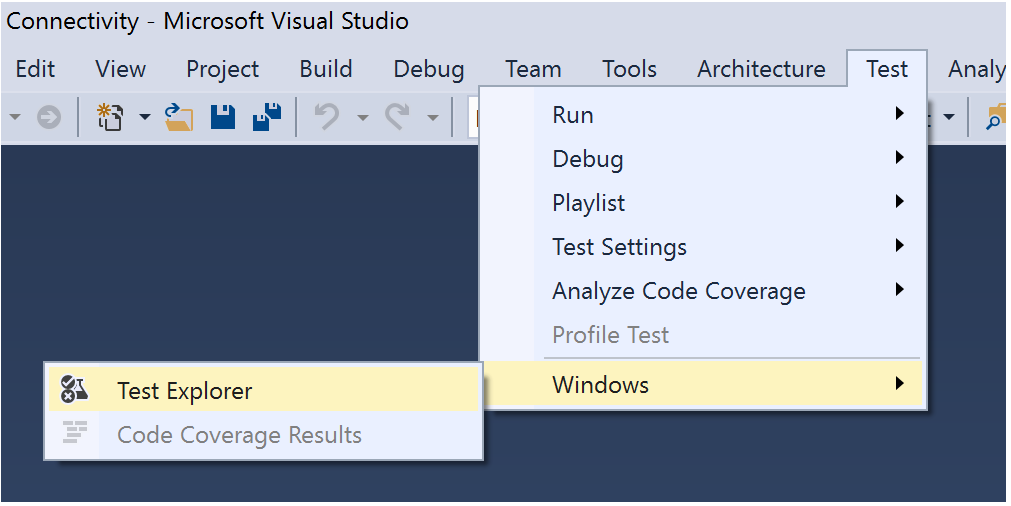 visual studio for mac test explorer