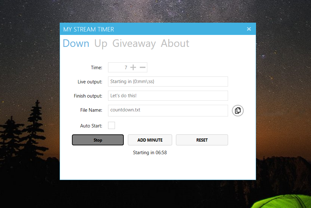 How to Set Up a Livestream Countdown Timer