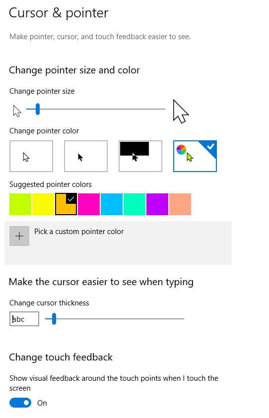 Windows Mouse Pointer Cursor Features For Presenting James