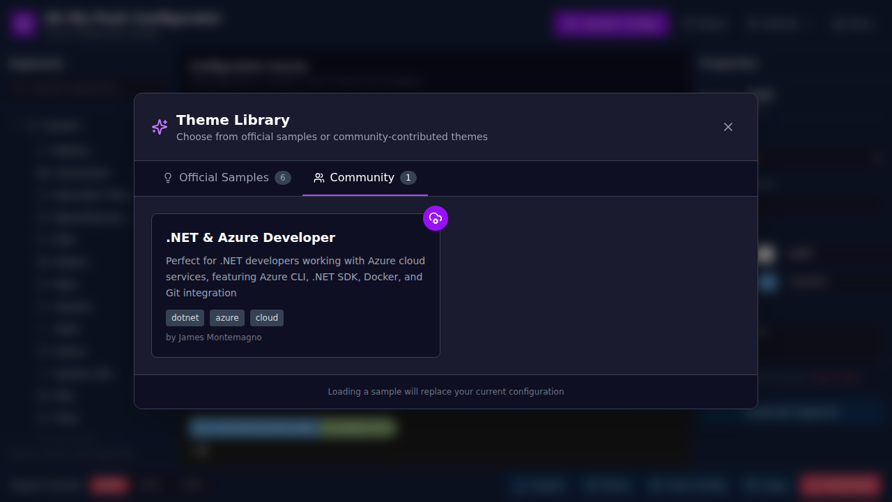 Introducing Oh My Posh Visual Configurator: Finally, a Drag-and-Drop Terminal Theme Builder! ✨