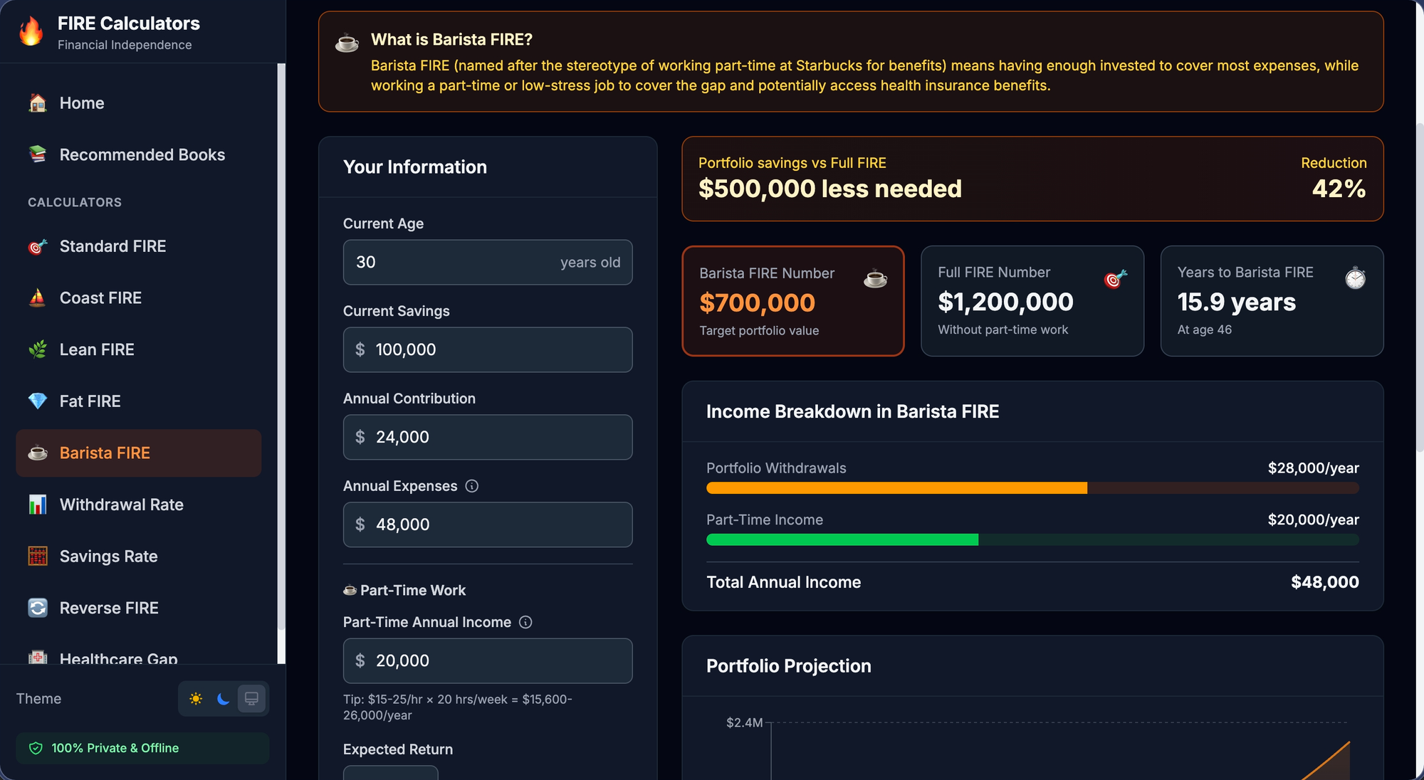 Building a Complete FIRE Calculator App with GitHub Copilot in One Chat Session