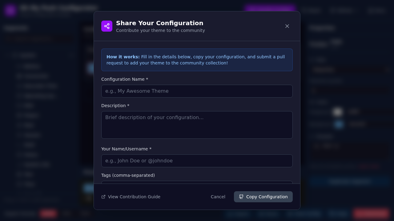 Introducing Oh My Posh Visual Configurator: Finally, a Drag-and-Drop Terminal Theme Builder! ✨